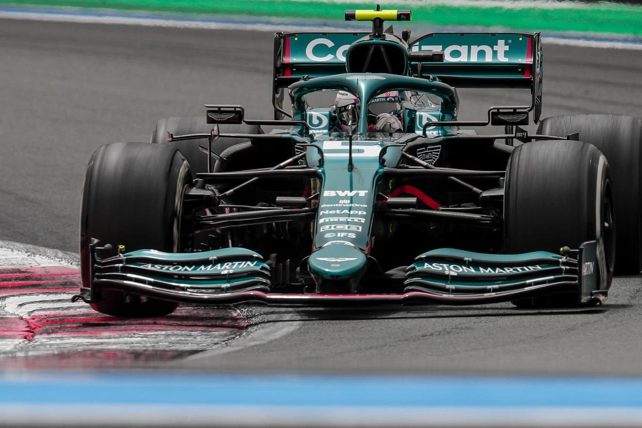 Sebastian Vettel im Aston Martin: Das Qualifying lief für den deutschen Piloten durchwachsen.