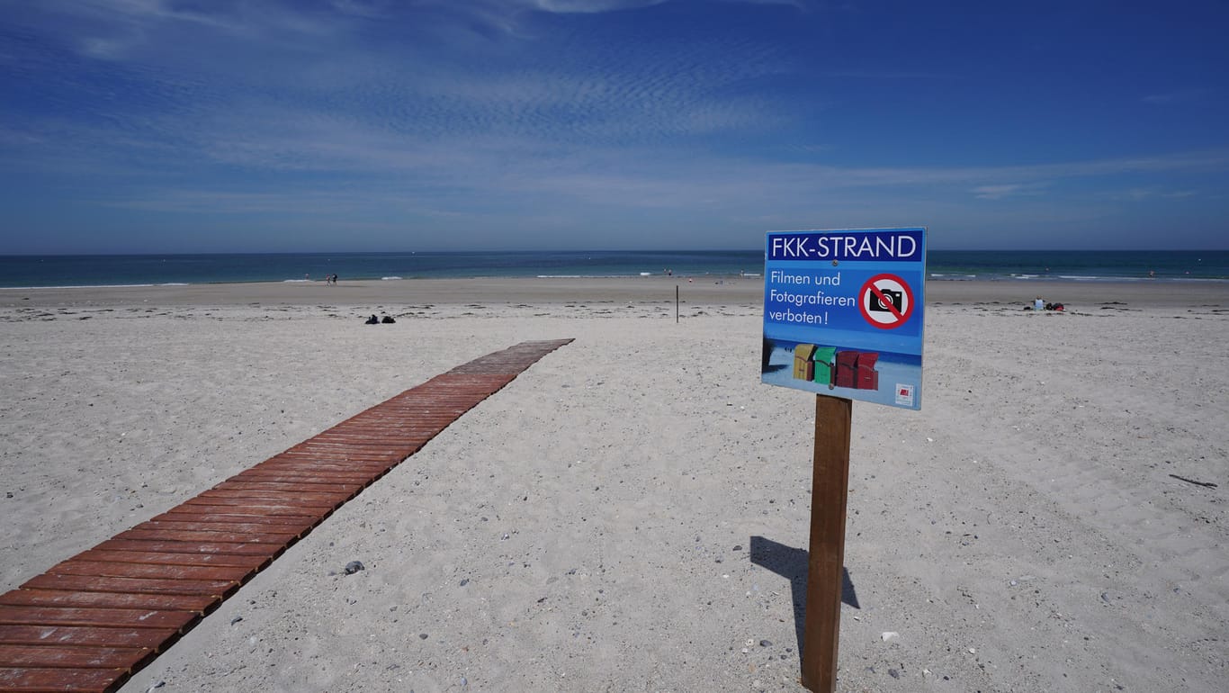 FKK-Strand auf Helgoland: Hier sind Filmen und Fotografieren verboten.