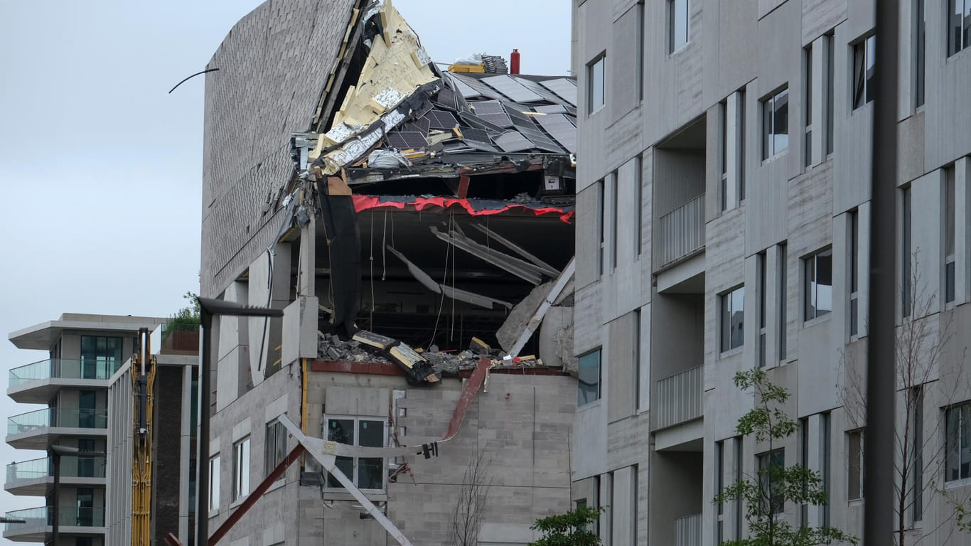 Das eingestürzte Gebäude in Antwerpen: Fünf Menschen starben bei dem Unglück.