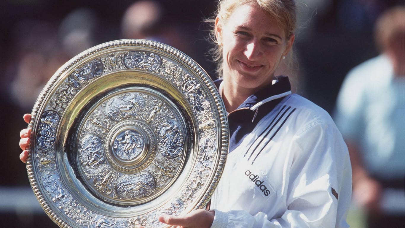 Steffi Graf: Die Tennis-Legende gewann in ihrer Karriere sieben Mal Wimbledon, ein letztes Mal 1996.