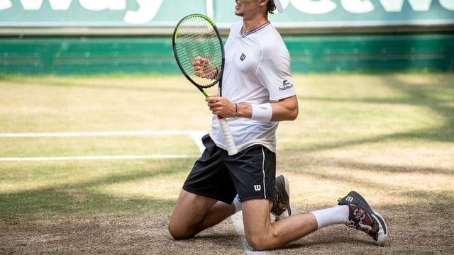 Ugo Humbert hat das Rasenturnier in Halle gewonnen.