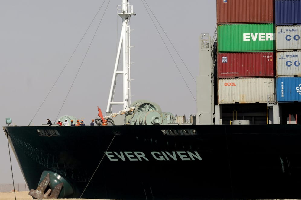 Das Containerschiff "Ever Given": Das Schiff blockierte tagelang den Suez-Kanal in Ägypten (Archivfoto).