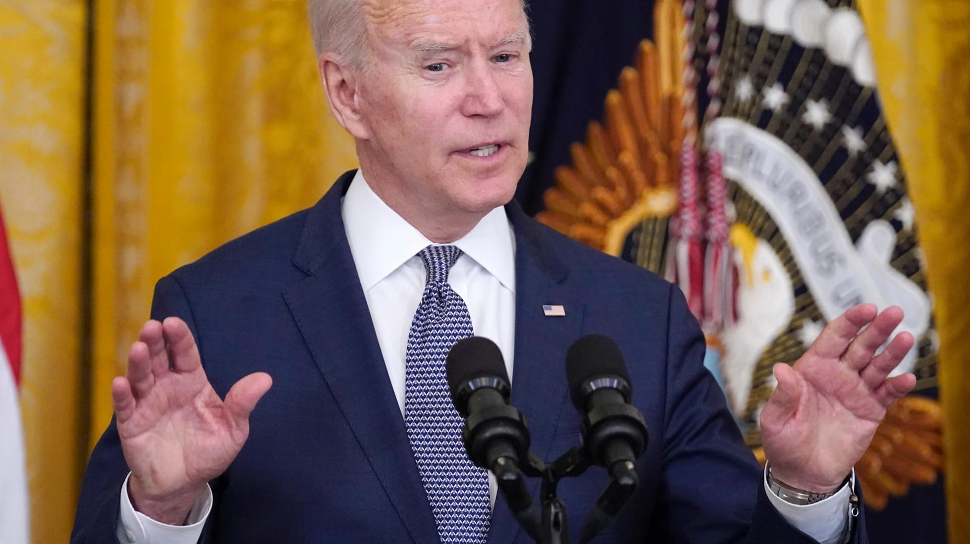 Joe Biden: Die US-Regierung hat weitere Sanktionen gegen Russland angekündigt. Joe Biden: Die US-Regierung hat weitere Sanktionen gegen Russland angekündigt.
