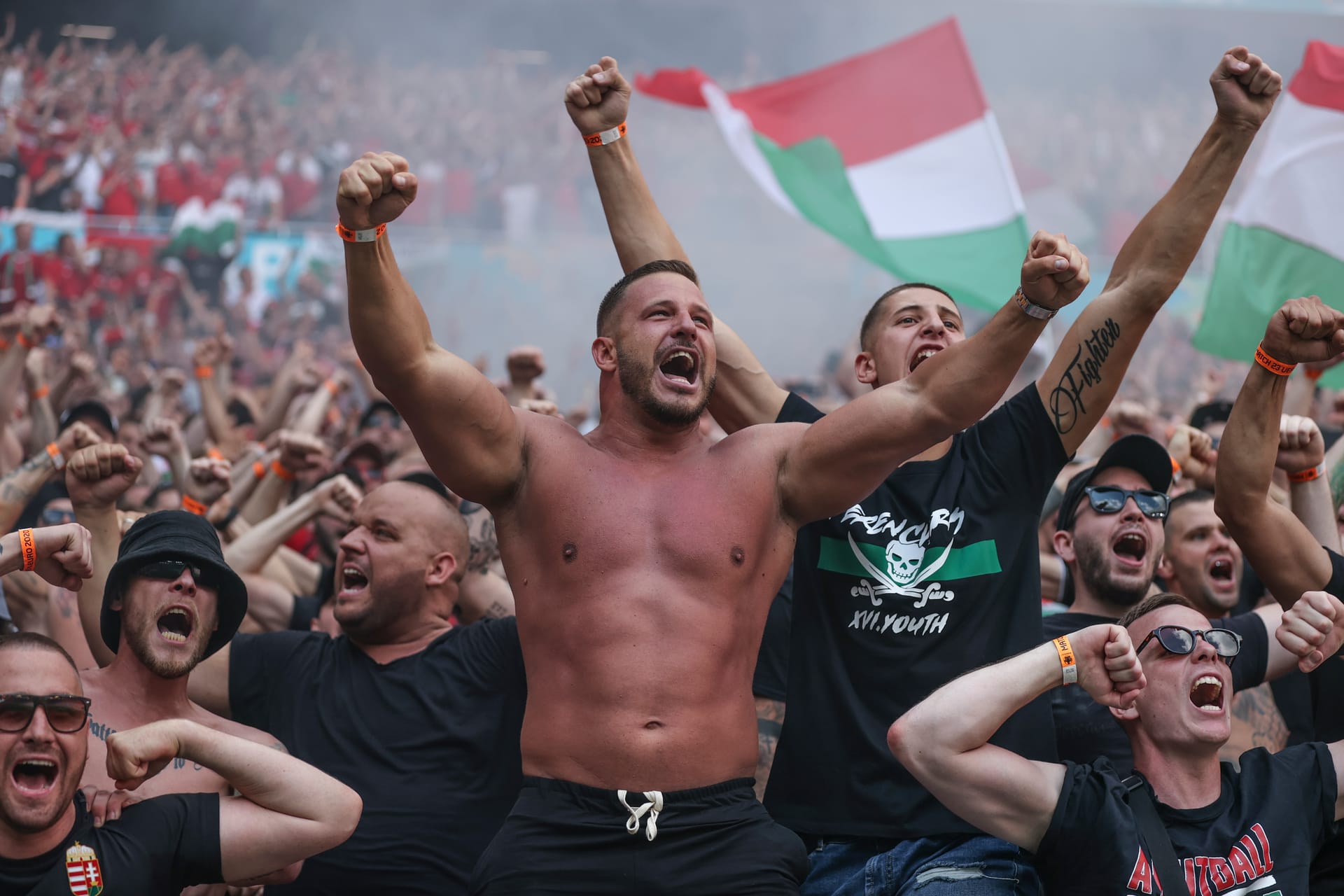 Ungewohnte Bilder: Zehntausende Fans verfolgten die beiden Gruppenspiele Ungarns in Budapest.