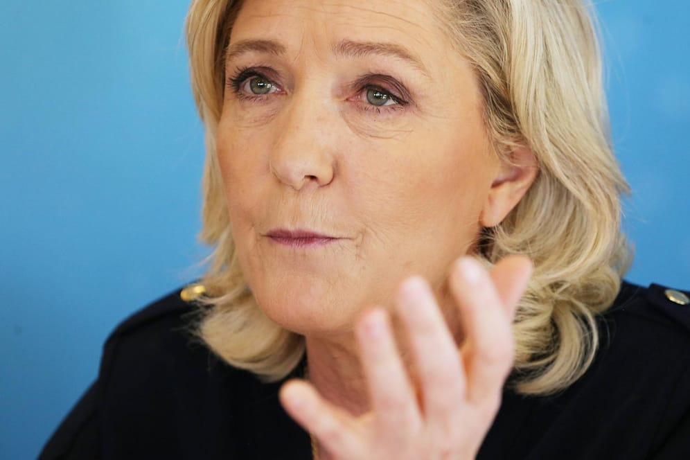 Marine Le Pen: Sie setzte auf einen Protestwahlkampf gegen den Corona-Kurs von Präsident Macron.