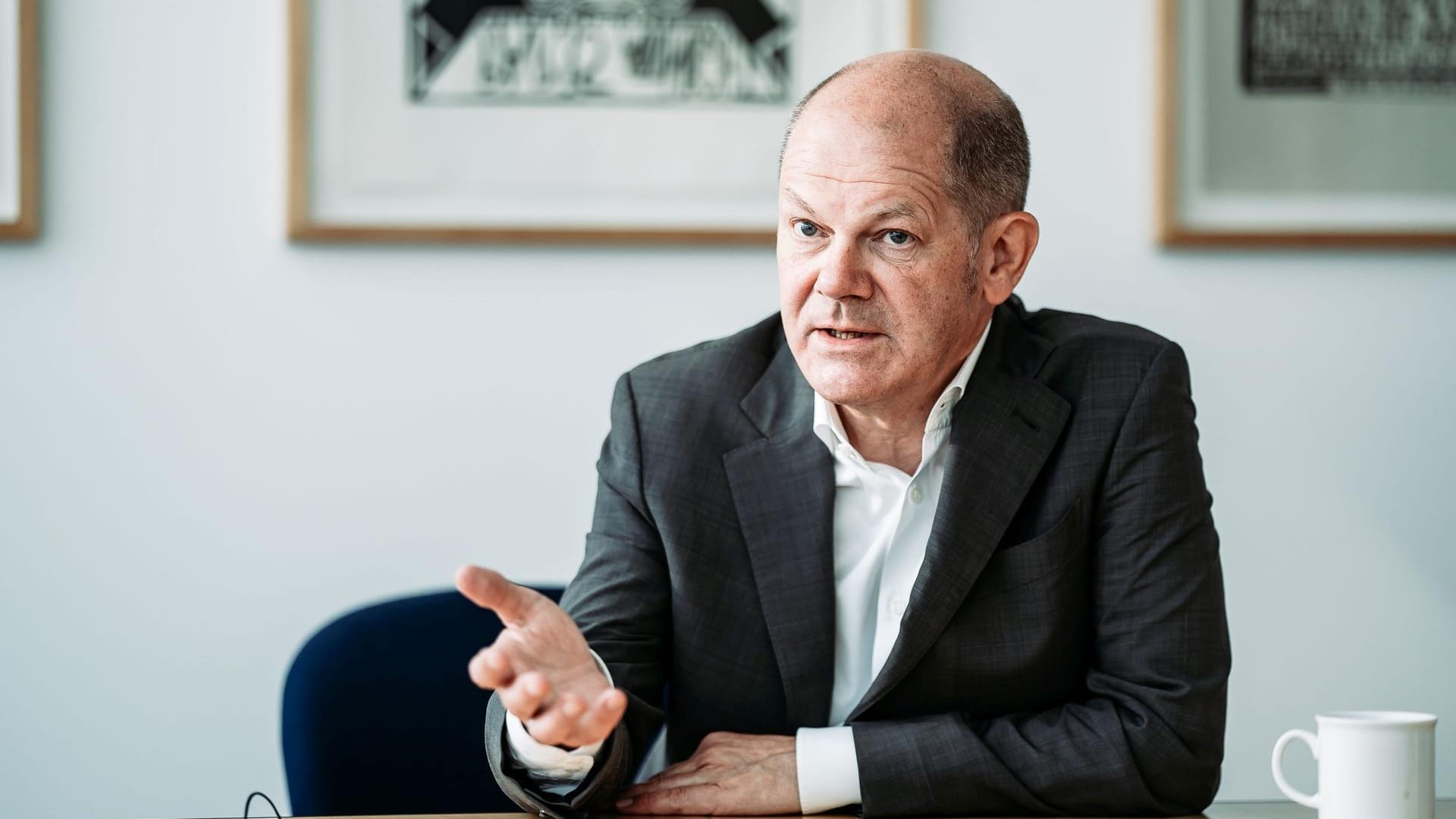 "Wir brauchen eine zweite industrielle Revolution", sagt Olaf Scholz.