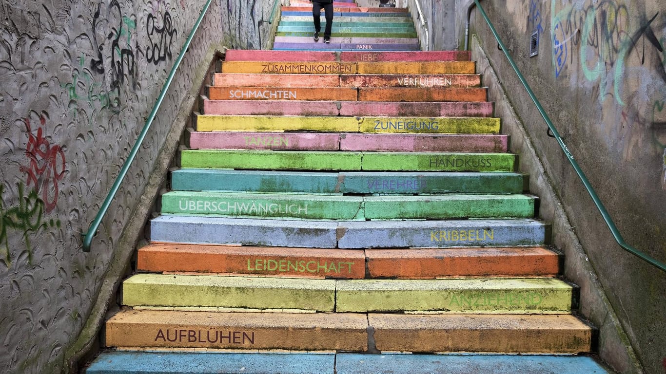 Die Holsteiner Treppe in Wuppertal (Archvibild): Sie ist eine der vielen Treppen der Stadt.