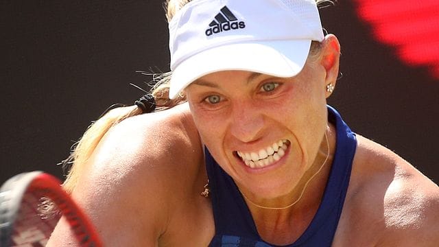 Hatte mit ihrer Auftaktgegnerin keine Probleme: Angelique Kerber spielt eine Rückhand.