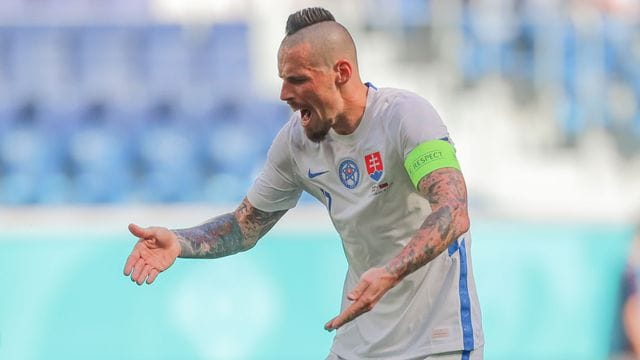 Der slowakische Kapitän Marek Hamsik.