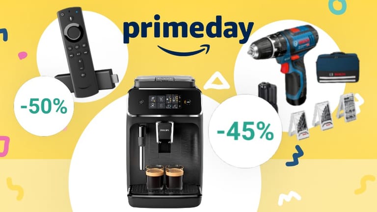 Fire TV Stick, Kaffeevollautomat von Philips und Bosch-Akkuschrauber: Das sind die besten Prime-Day-Deals von Amazon.