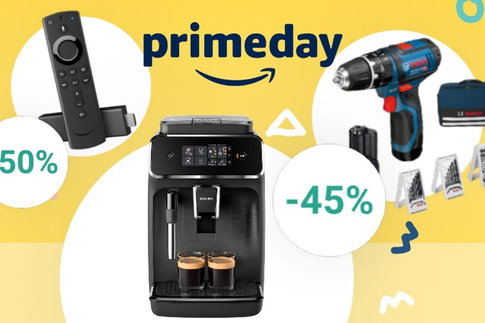 Fire TV Stick, Kaffeevollautomat von Philips und Bosch-Akkuschrauber: Das sind die besten Prime-Day-Deals von Amazon.