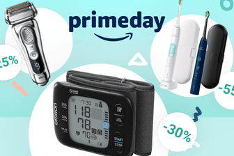 Das sind die besten Körperpflege-Deals vom Amazon Prime Day 2021: Braun Rasierer, Philips Sonicare Zahnbürsten und Blutdruckmessgerät.