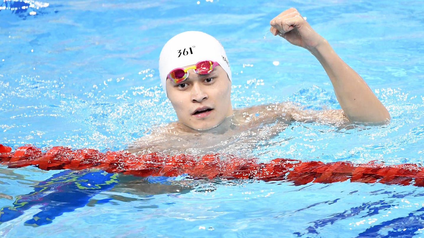 Sun Yang: Der chinesische Schwimmer wird bei den Olympischen Spielen in Tokio fehlen. Sun Yang: Der chinesische Schwimmer wird bei den Olympischen Spielen in Tokio fehlen.