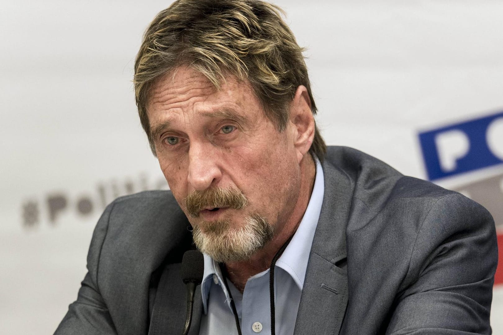 John McAfee 2016: Der Antivirussoftware-Pionier wurde in den USA wegen mutmaßlicher Steuerflucht gesucht.