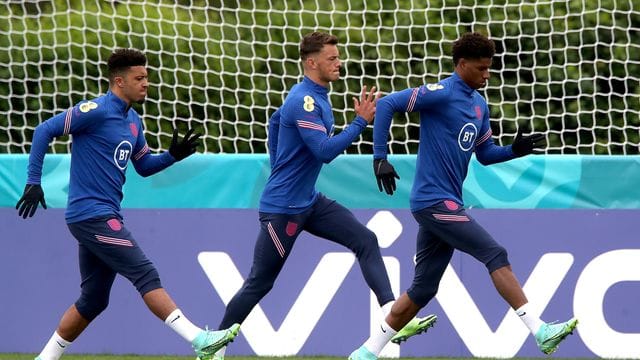 Jadon Sancho beim Training für England Jadon Sancho beim Training für England