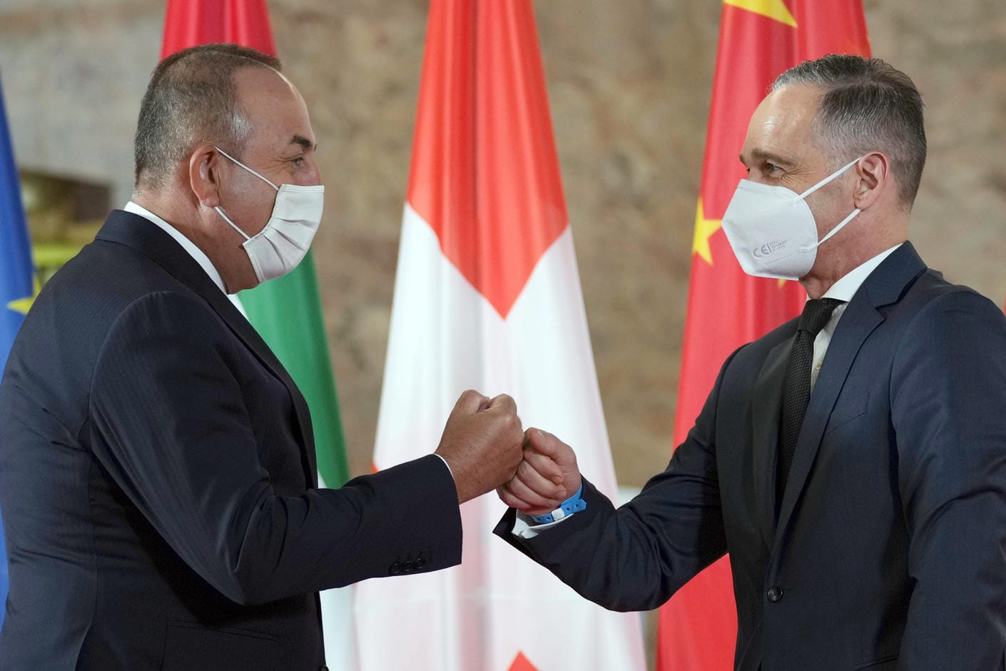 Die Außenminister der Türkei und Deutschlands, Mevlüt Cavusoglu und Heiko Maas: Die Türkei ist mit eigenen Truppen in den Libyen-Konflikt involviert.