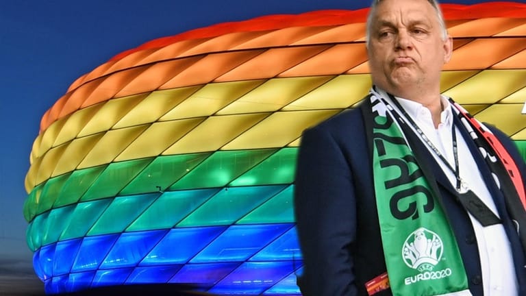 Münchens Arena und Viktor Orbán: Die bayerische Landeshauptstadt durfte kein Zeichen für Toleranz setzen.