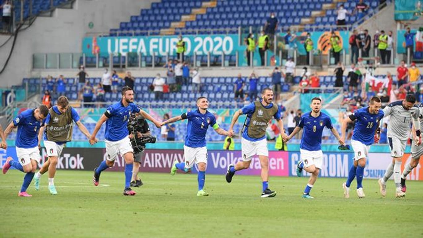 Italien gab im Turnier bislang am meisten Torschüsse ab.