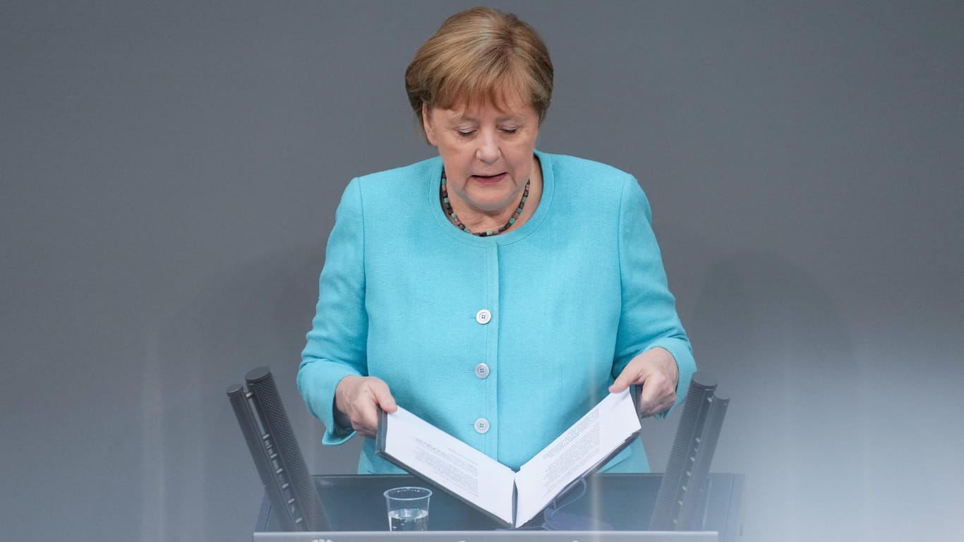 Angela Merkel: Sie hält die letzte Regierungserklärung in ihrer Amtszeit.