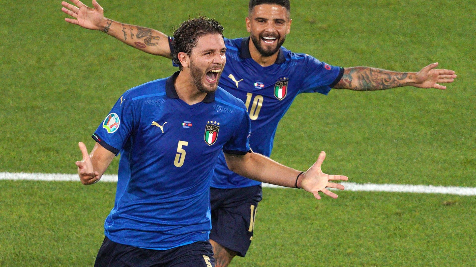 Manuel Locatelli (vo.): Der Mittelfeldspieler hat in seinen bisherigen beiden EM-Spielen zwei Treffer erzielt.