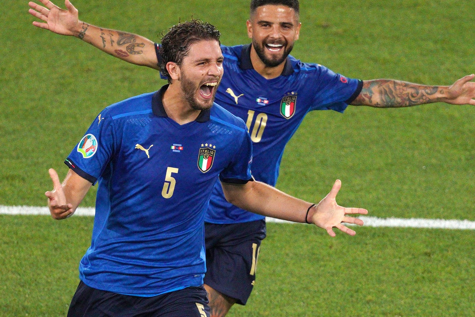 Manuel Locatelli (vo.): Der Mittelfeldspieler hat in seinen bisherigen beiden EM-Spielen zwei Treffer erzielt.
