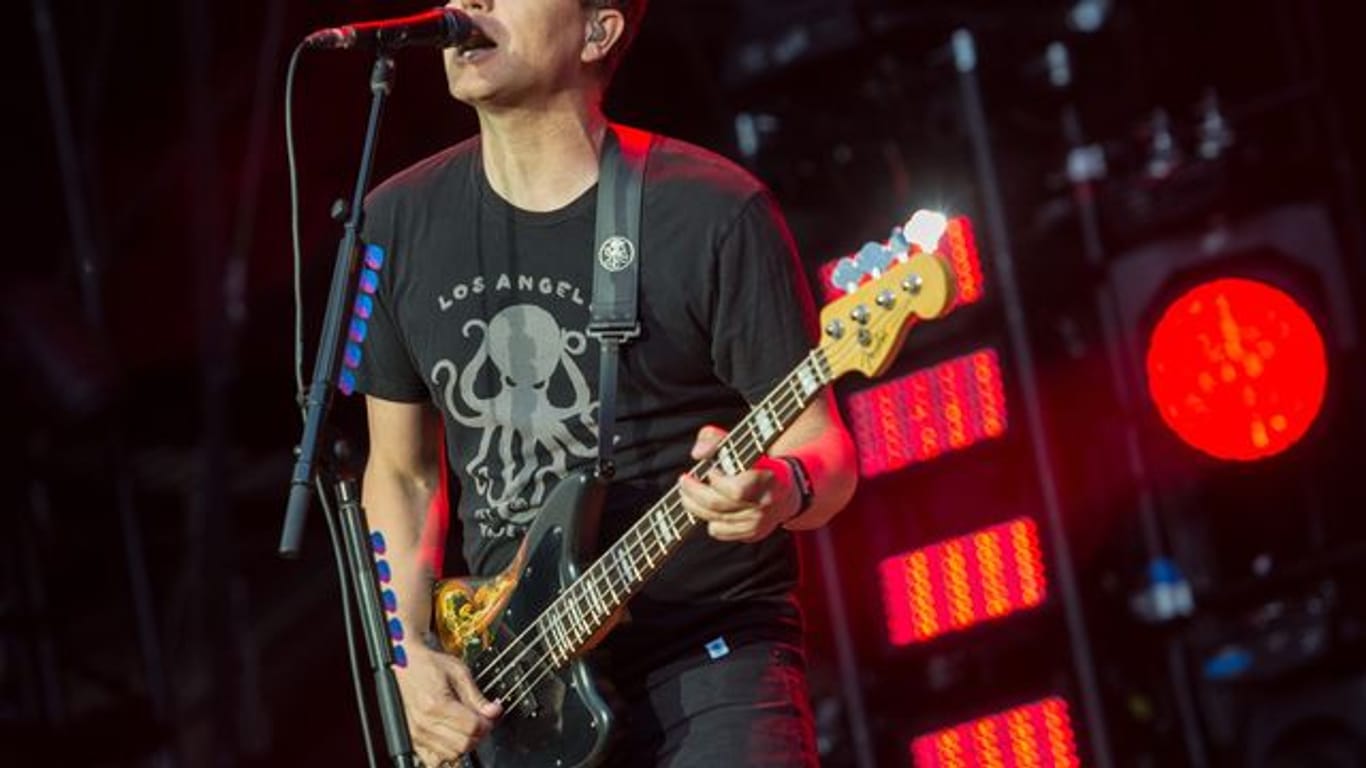 Der Bassist und Sänger der Band "Blink-182", Mark Hoppus (2017).