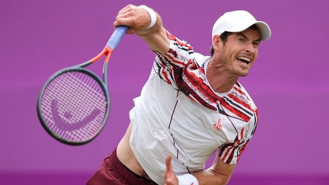 Tritt beim olympischen Tennis-Turnier in Tokio an: Andy Murray in Aktion. Tritt beim olympischen Tennis-Turnier in Tokio an: Andy Murray in Aktion.