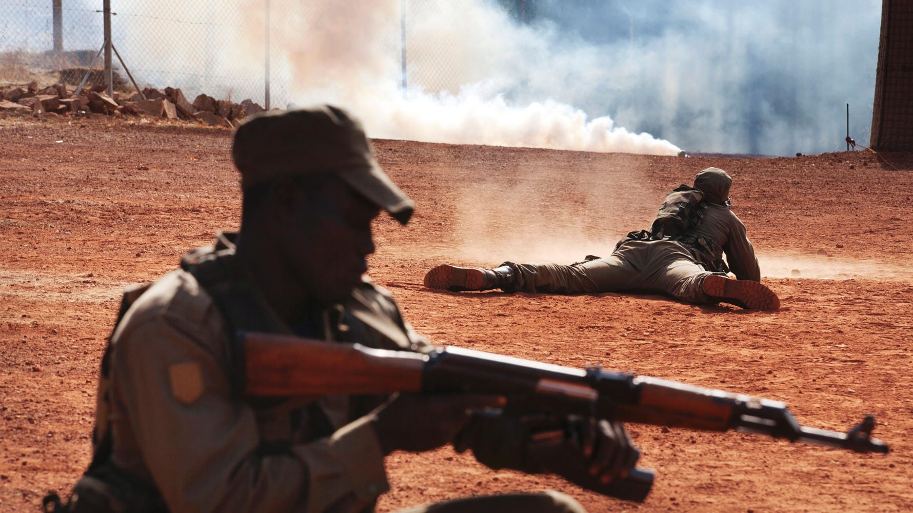 Malische Soldaten bei einer Übung (Archivbild): Die Streitkräfte sind im Kampf gegen Extremisten auf die Hilfe des Auslands angewiesen.