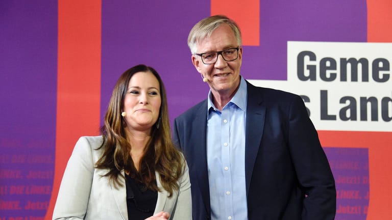 Janine Wissler und Dietmar Bartsch: Sie treten als Spitzenkandidaten für die Linke an.