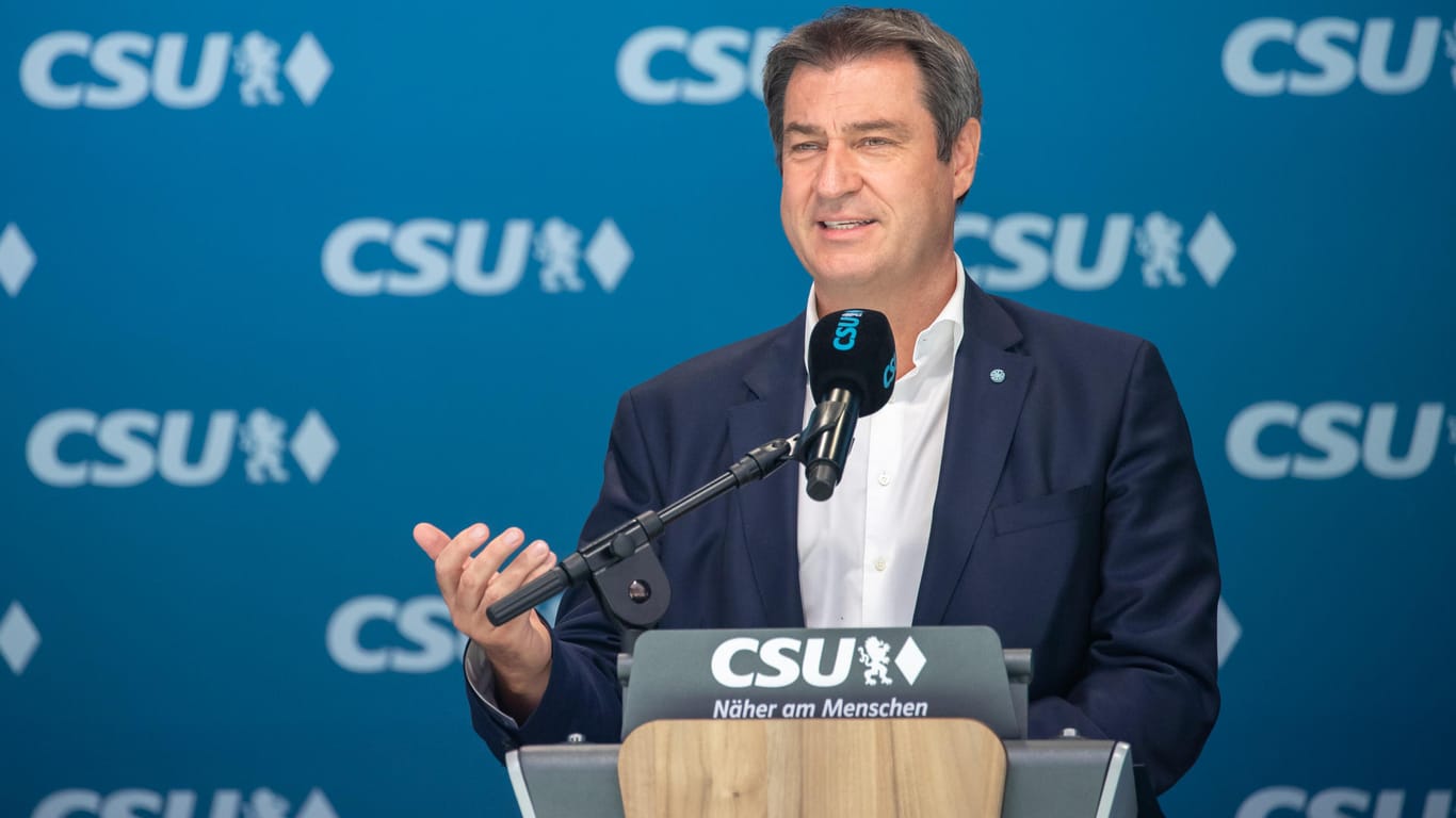 Markus Söder in Nürnberg: Bei der Aufstellung der CSU-Bundestagsliste macht der Parteichef seinen Standpunkt klar.