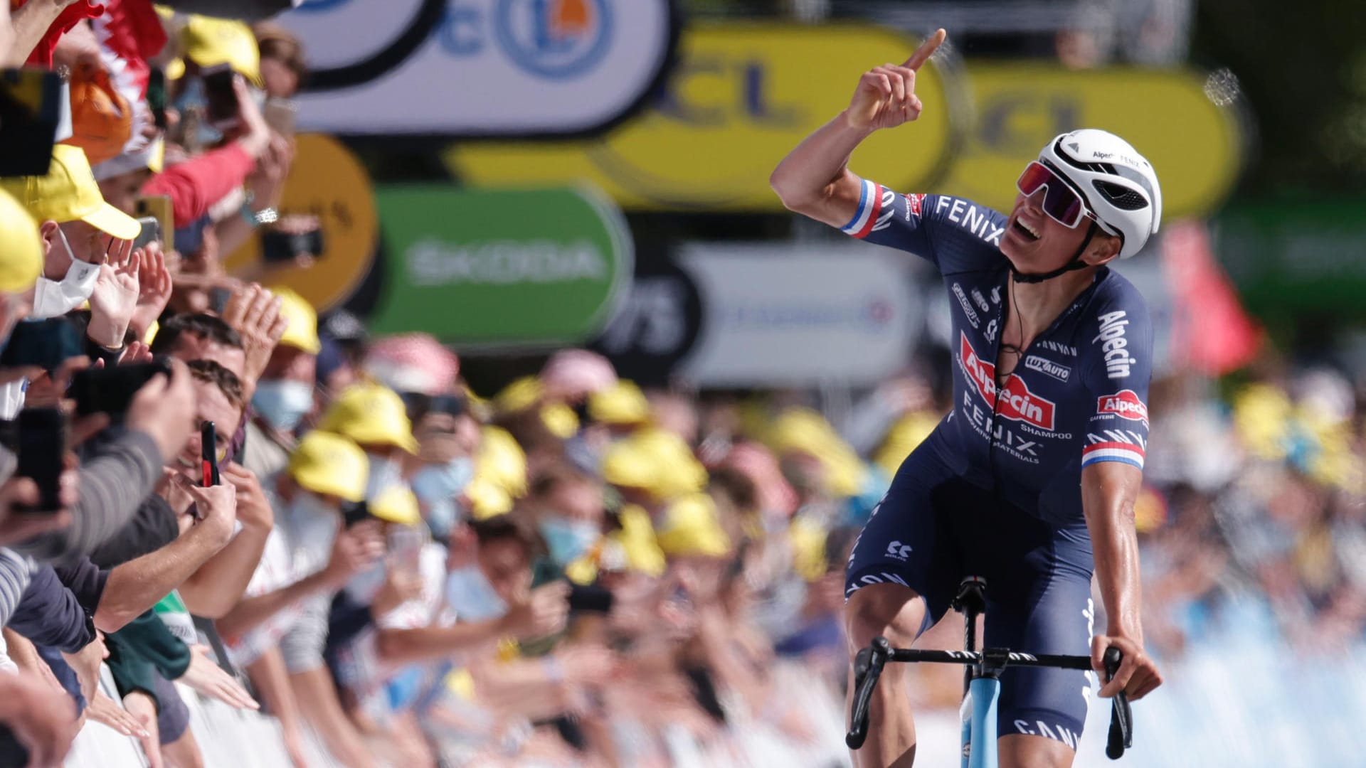 Mathieu van der Poel: Der Niederländer gewann die zweite Etappe der Tour.