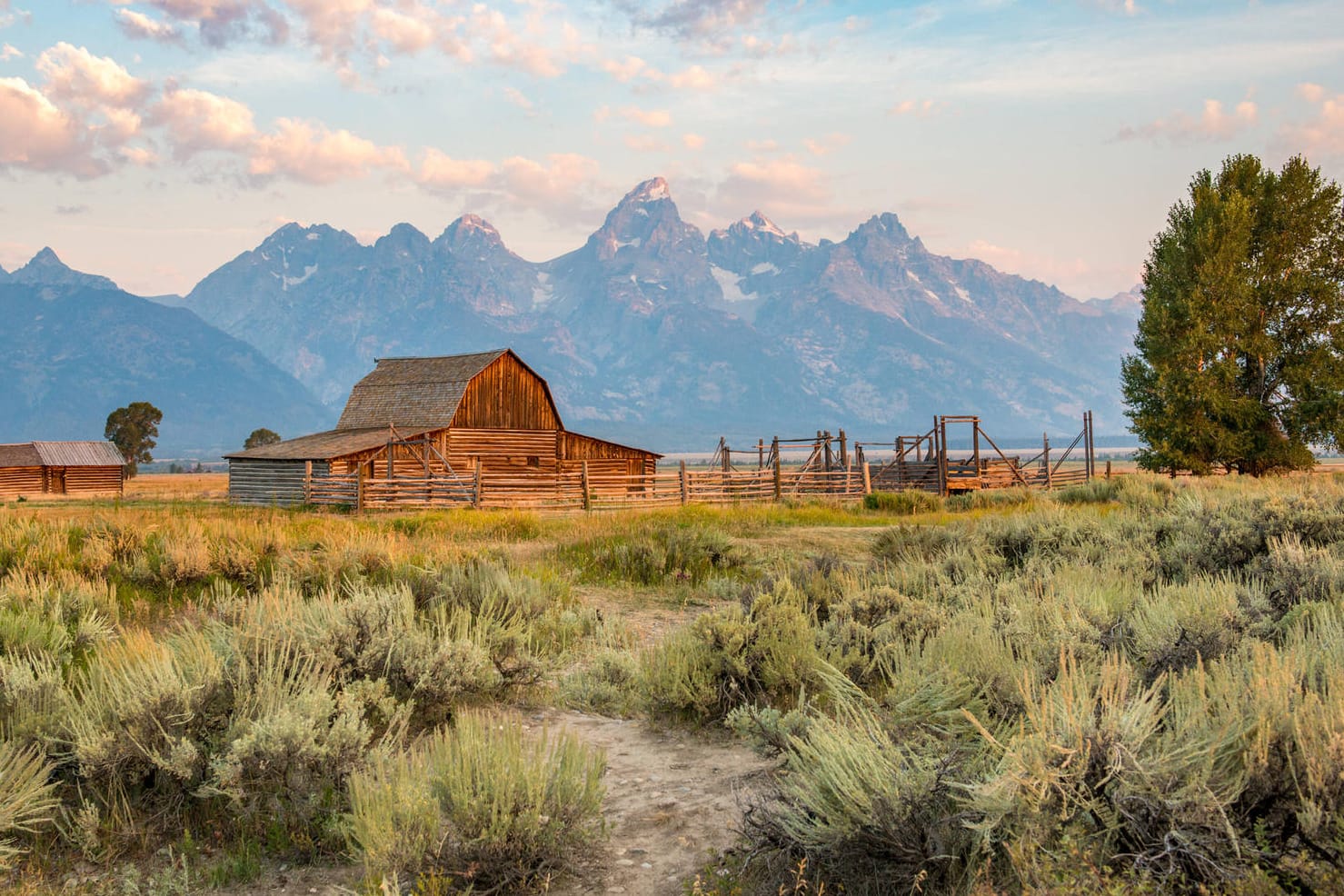 Scheune im Grand-Teton-Nationalpark: Der Reichtum ist auf den ersten Blick unsichtbar.