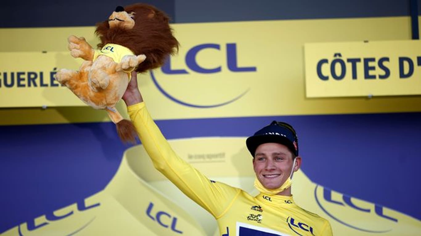 Nach nur zwei Tour-Etappen in Gelb: Mathieu van der Poel.