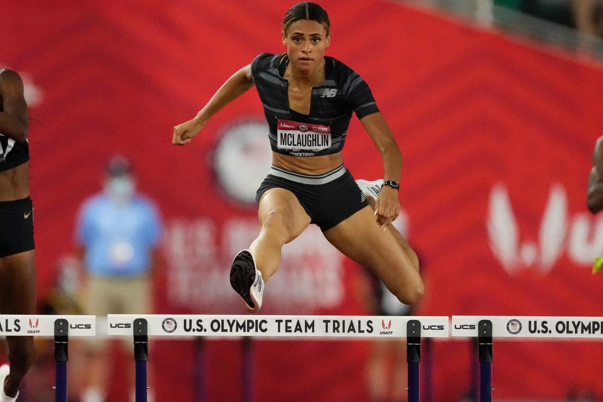 Rekordlauf: Sydney McLaughlin bei den US Trials in Eugene.