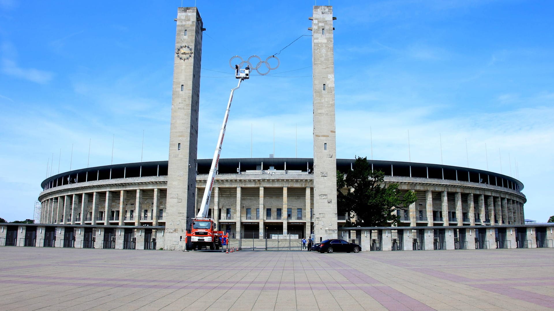 Das Berliner Olympiastadion: Union muss in die Heimarena von Hertha BSC für Spiele der Conference League. Das Berliner Olympiastadion: Union muss in die Heimarena von Hertha BSC für Spiele der Conference League.