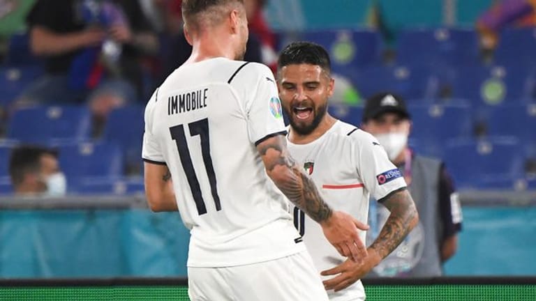 Ziemlich beste Freunde: Lorenzo Insigne (r) und Ciro Immobile.