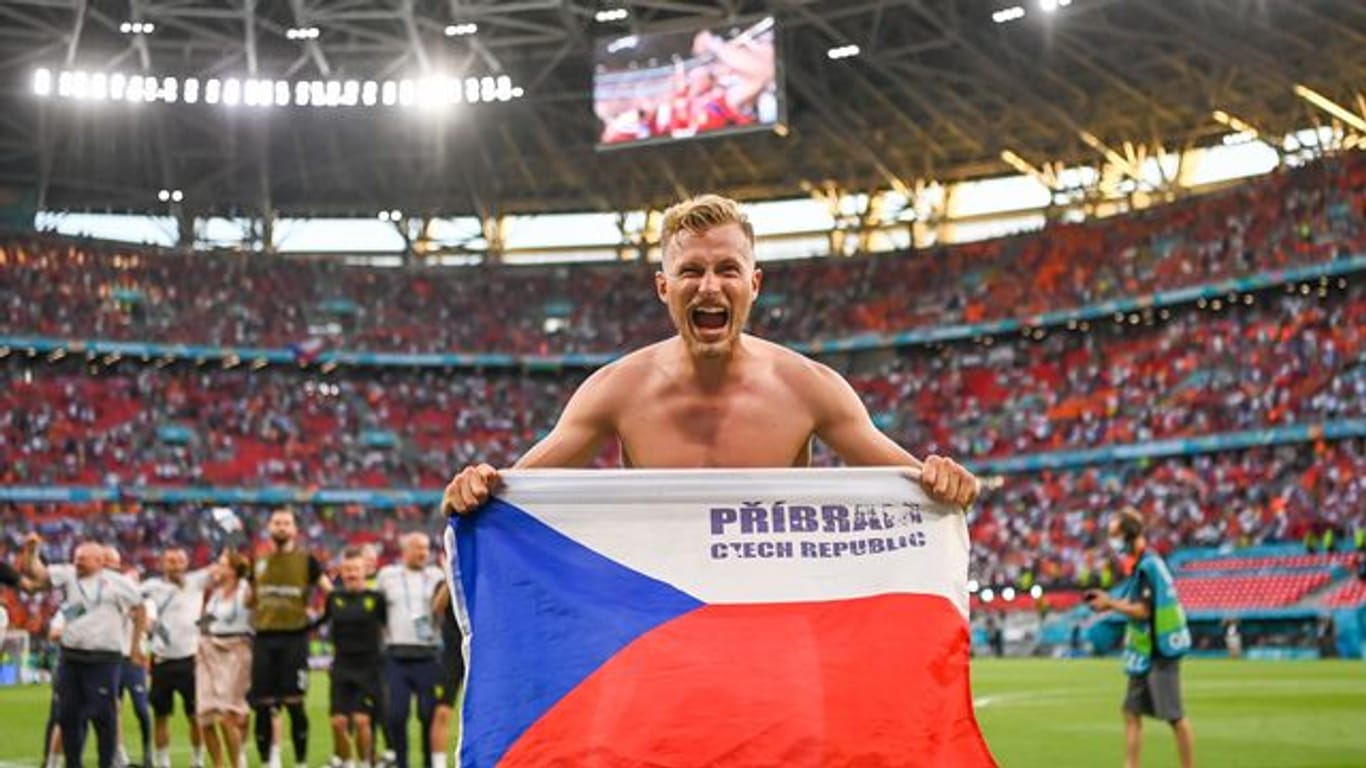 Tschechiens Antonin Barak bejubelt den Viertelfinal-Einzug.