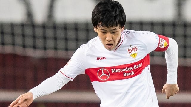 Stuttgarts Wataru Endo in Aktion