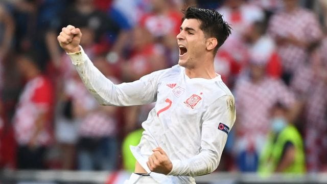 Machte auch Englands Fußball-Legende Gary Lineker glücklich: Spaniens Alvaro Morata.