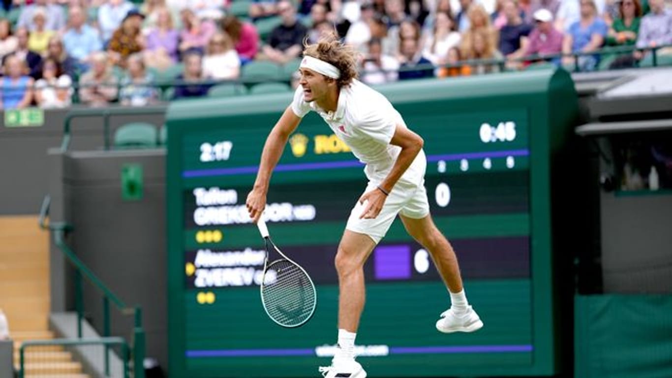 Hatte bei seinem Erstrunden-Match in Wimbledon keine Probleme: Alexander Zverev.