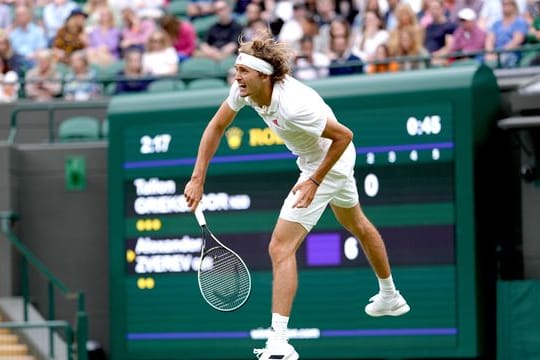 Hatte bei seinem Erstrunden-Match in Wimbledon keine Probleme: Alexander Zverev.