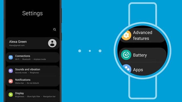 Tschüss Tizen, hallo Wear OS: So soll es bald auf den runden Displays von Samsungs Smartwatches aussehen. Tschüss Tizen, hallo Wear OS: So soll es bald auf den runden Displays von Samsungs Smartwatches aussehen.