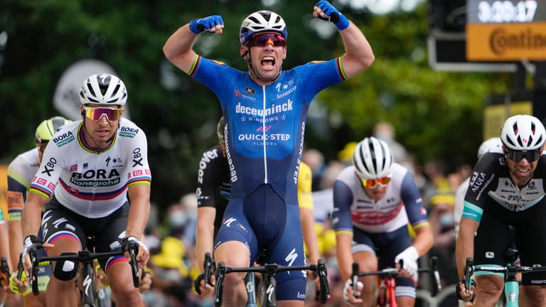 Mark Cavendish: Der Brite gewann die vierte Tour-Etappe.