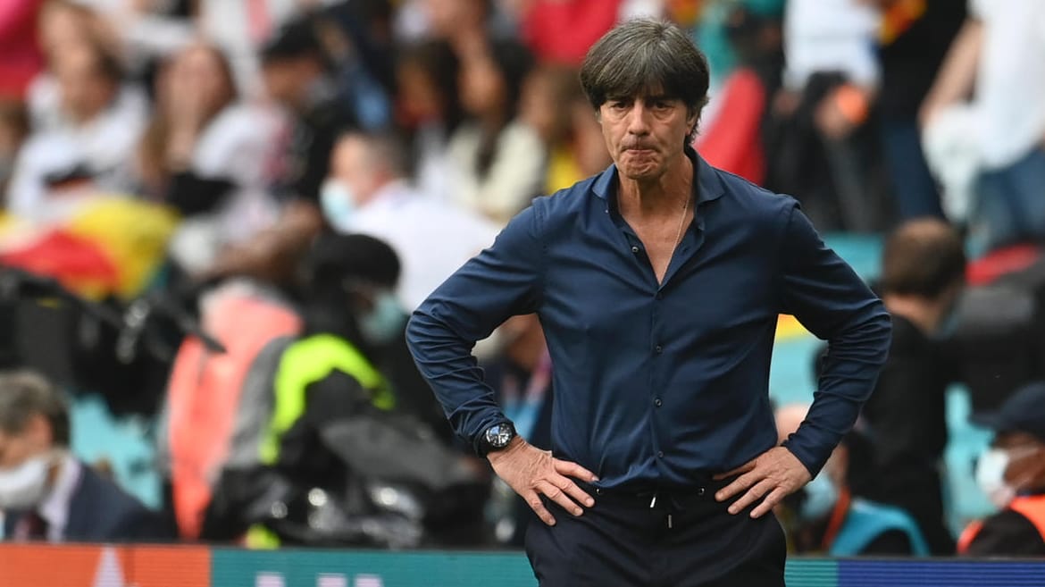 Eindeutig enttäuscht: Jogi Löw nach seinem letzten Länderspiel.