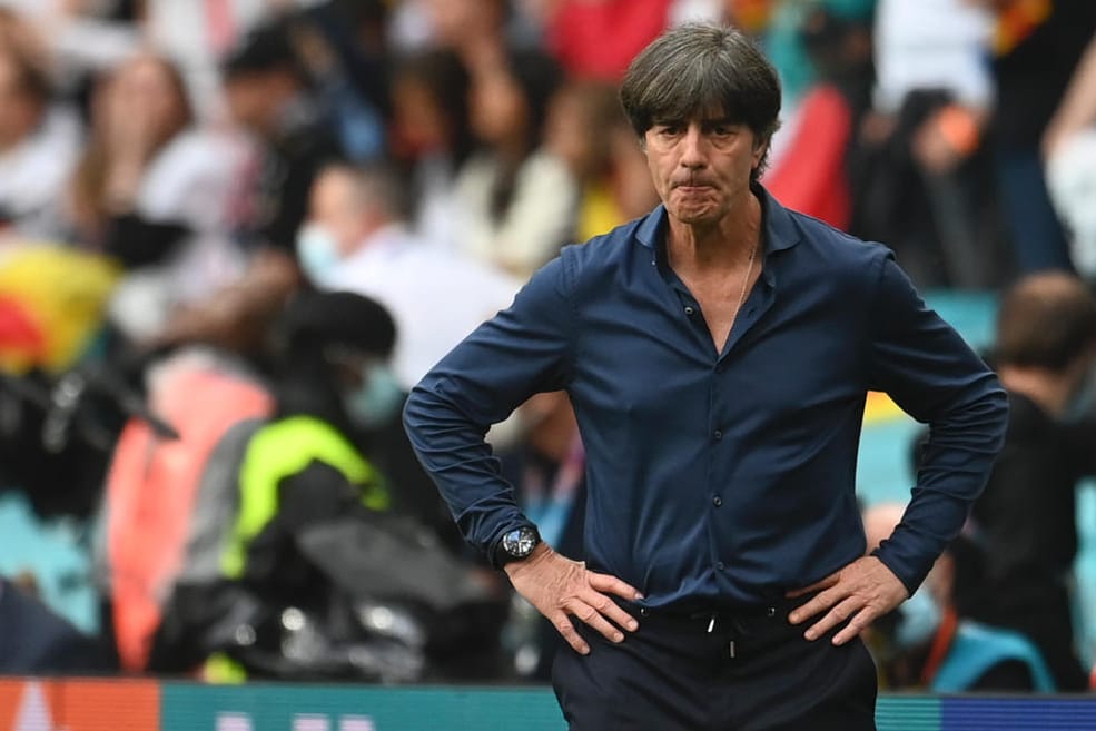 Eindeutig enttäuscht: Jogi Löw nach seinem letzten Länderspiel.