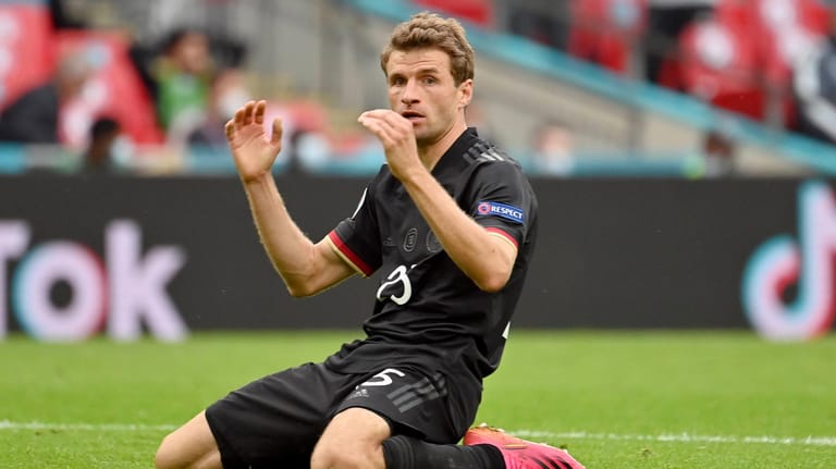Thomas Müller: Der DFB-Spieler vergab eine große Torchance kurz vor Schluss.