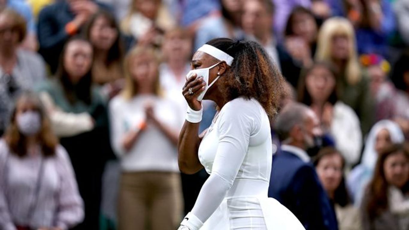Serena Williams musste in Wimbledon verletzt aufgeben.