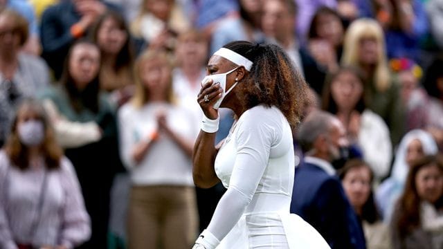 Serena Williams musste in Wimbledon verletzt aufgeben.