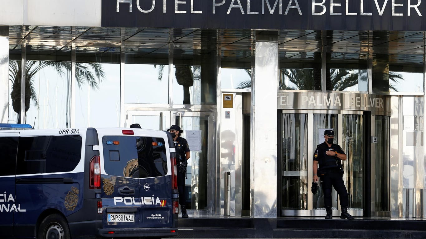 Das Hotel Palma Bellver in Palma de Mallorca: Die Schüler in Zwangsquarantäne werden dort polizeilich überwacht.