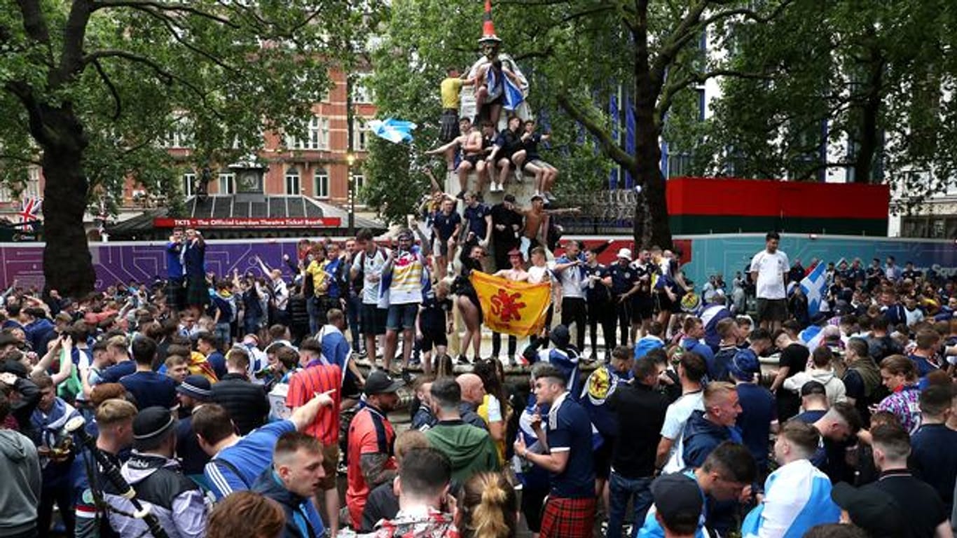 Viele schottische Fans waren während der EM nach London gereist.